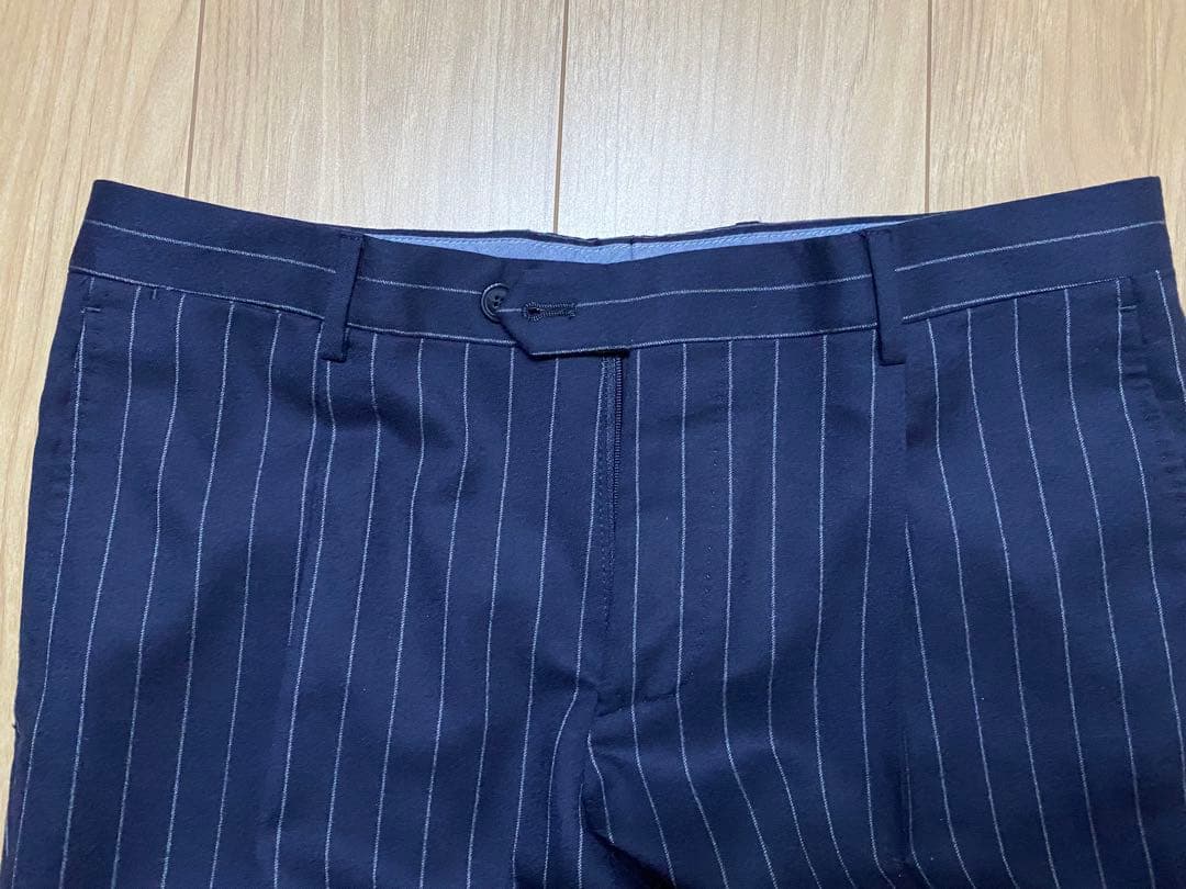 TAGLIATORE ネイビー ストライプ ビジネススーツ 48サイズ