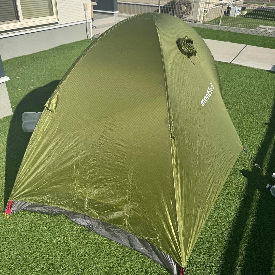 美品 モンベル ステラリッジ2 テント　レインフライ　グリーン