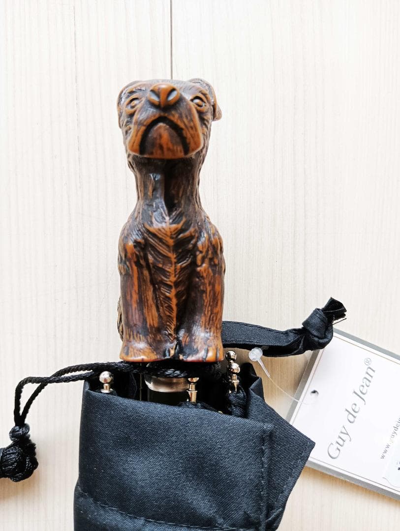 ☆新価格☆ Guy de jean 折畳み傘 雨/日兼用：スコッティ（ブラック）