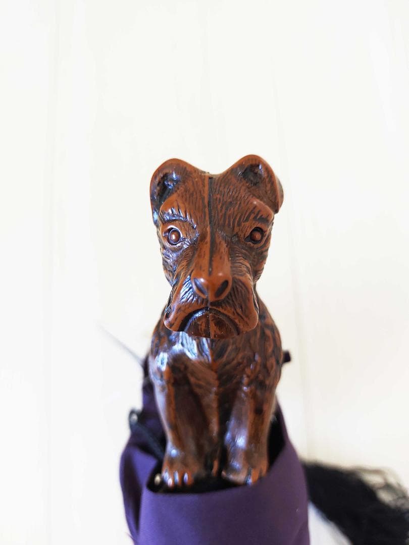 ☆新価格☆ Guy de jean 折畳み傘 雨/日兼用：スコッティ（ブラック）