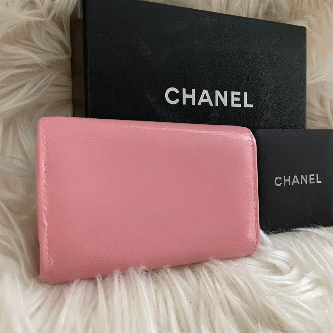 シャネル CHANEL キーケース カードケース ココマーク ピンク
