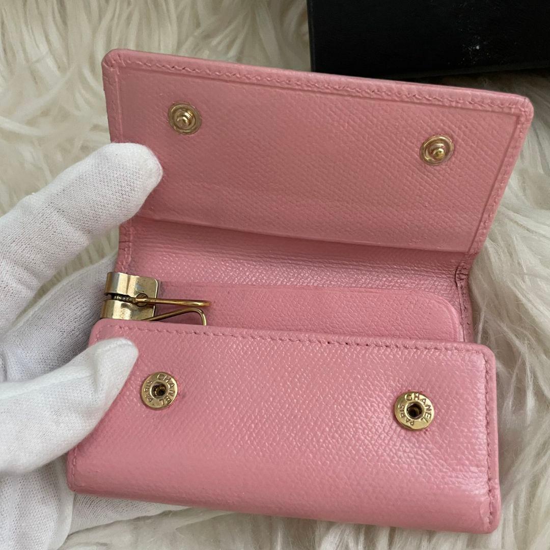 シャネル CHANEL キーケース カードケース ココマーク ピンク