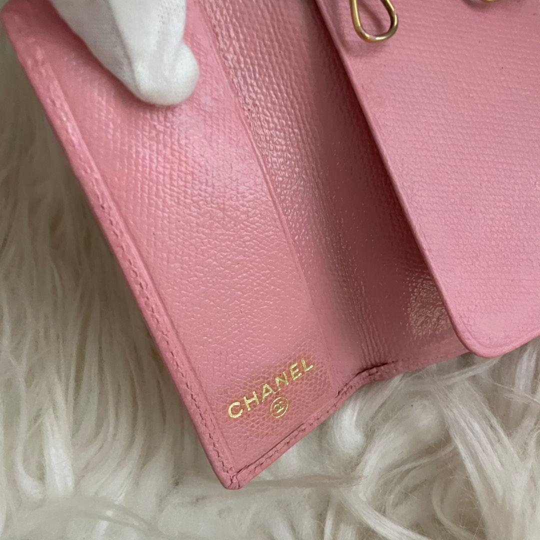 シャネル CHANEL キーケース カードケース ココマーク ピンク