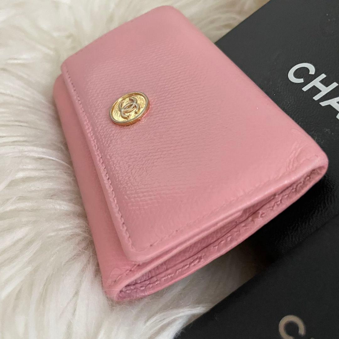シャネル CHANEL キーケース カードケース ココマーク ピンク