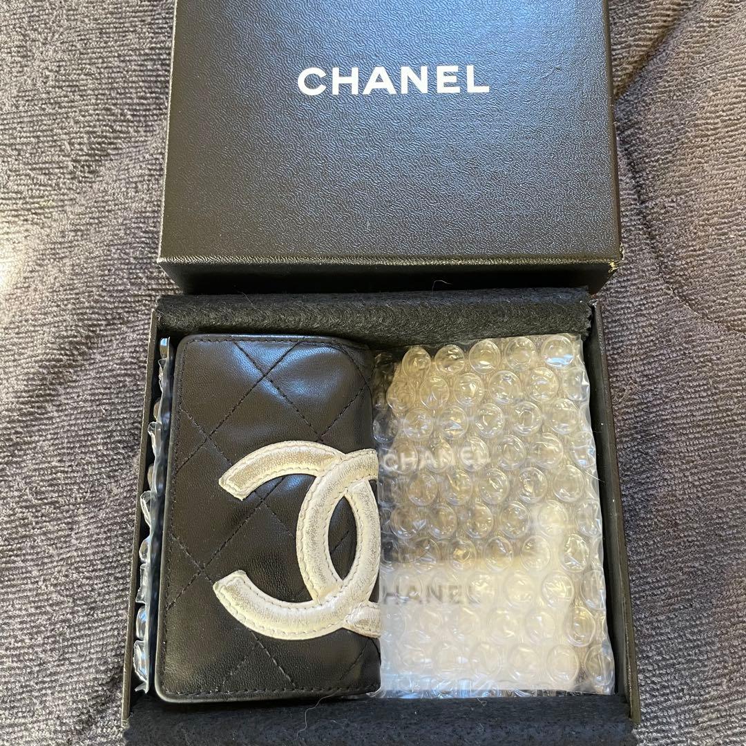 週末限定割★CHANEL カンボンライン キーケース ブラック