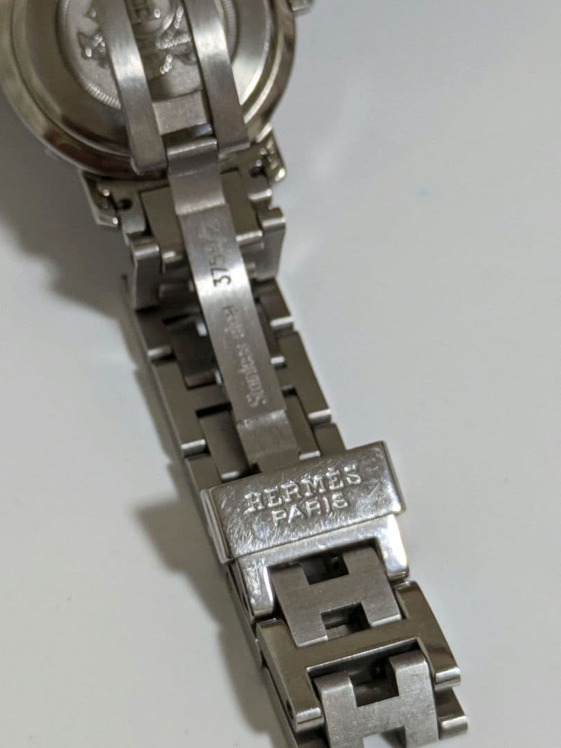 エルメス HERMES クリッパー ネイビー 腕時計