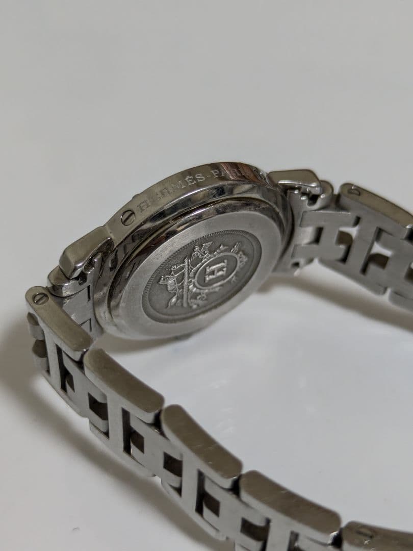 エルメス HERMES クリッパー ネイビー 腕時計