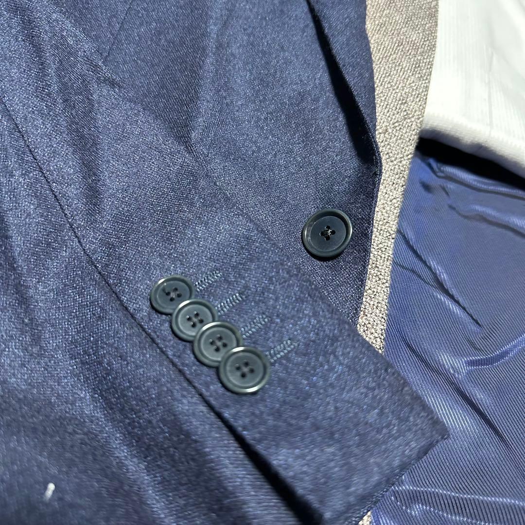 未使用級美品　ビームスエフ　BEAMS F ネイビースーツ　サキソニー　50