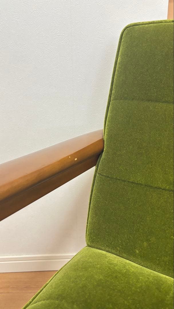 【値下げしました！】カリモク60 モケットグリーン