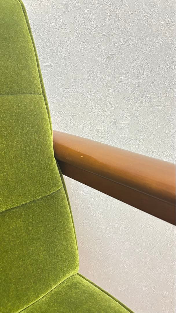 【値下げしました！】カリモク60 モケットグリーン