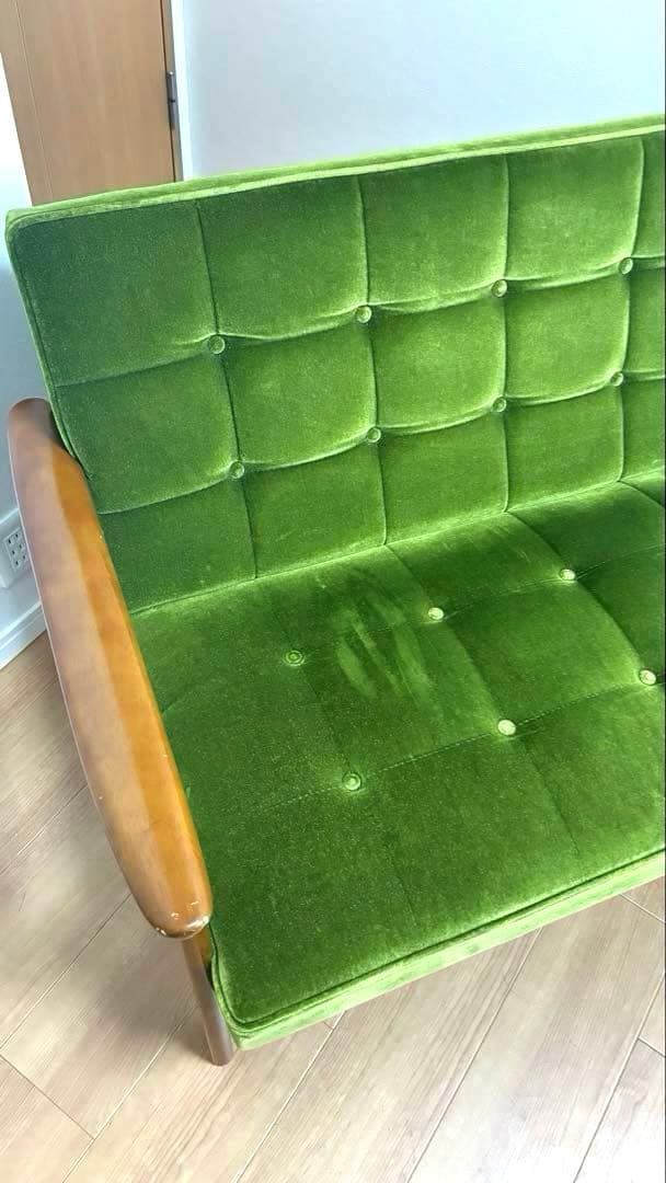 【値下げしました！】カリモク60 モケットグリーン
