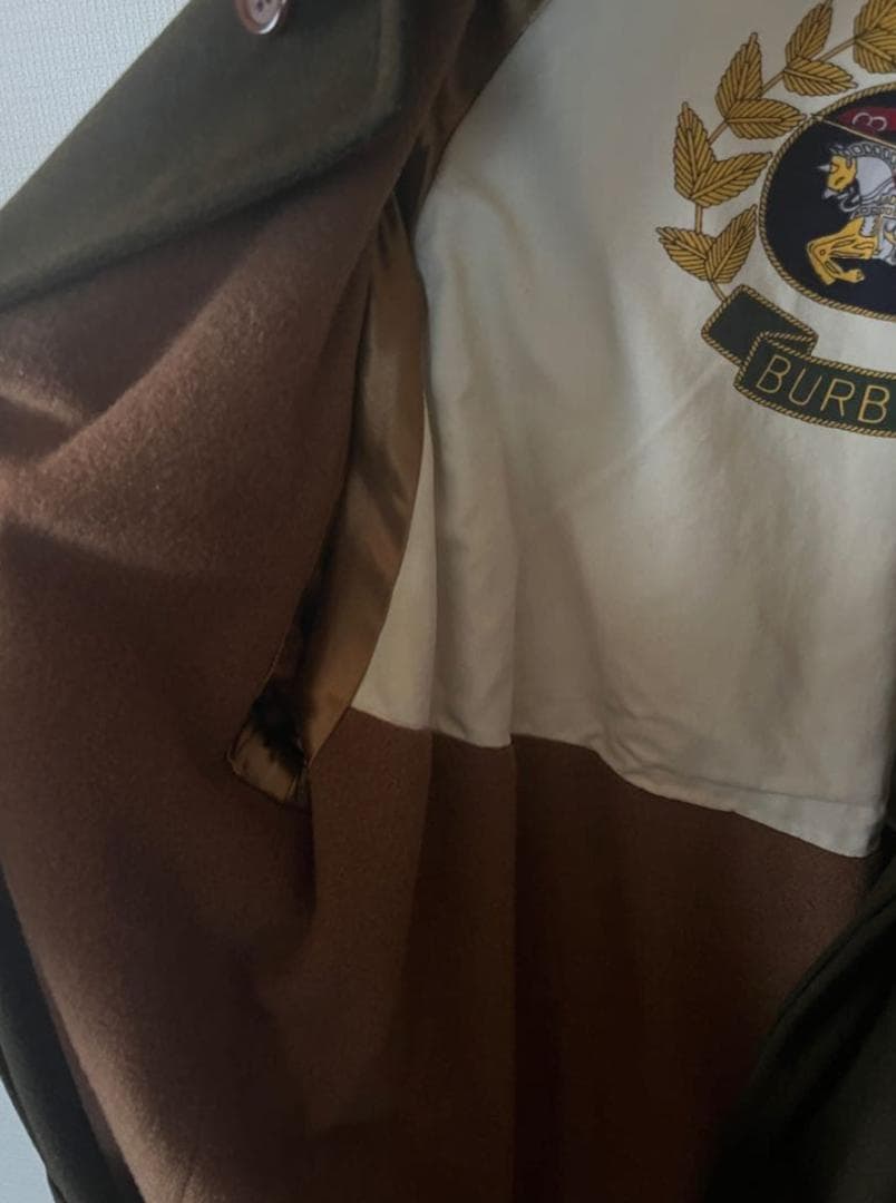 ［希少］80s バーバリープローサム コート Burberry アルパカ 英国製