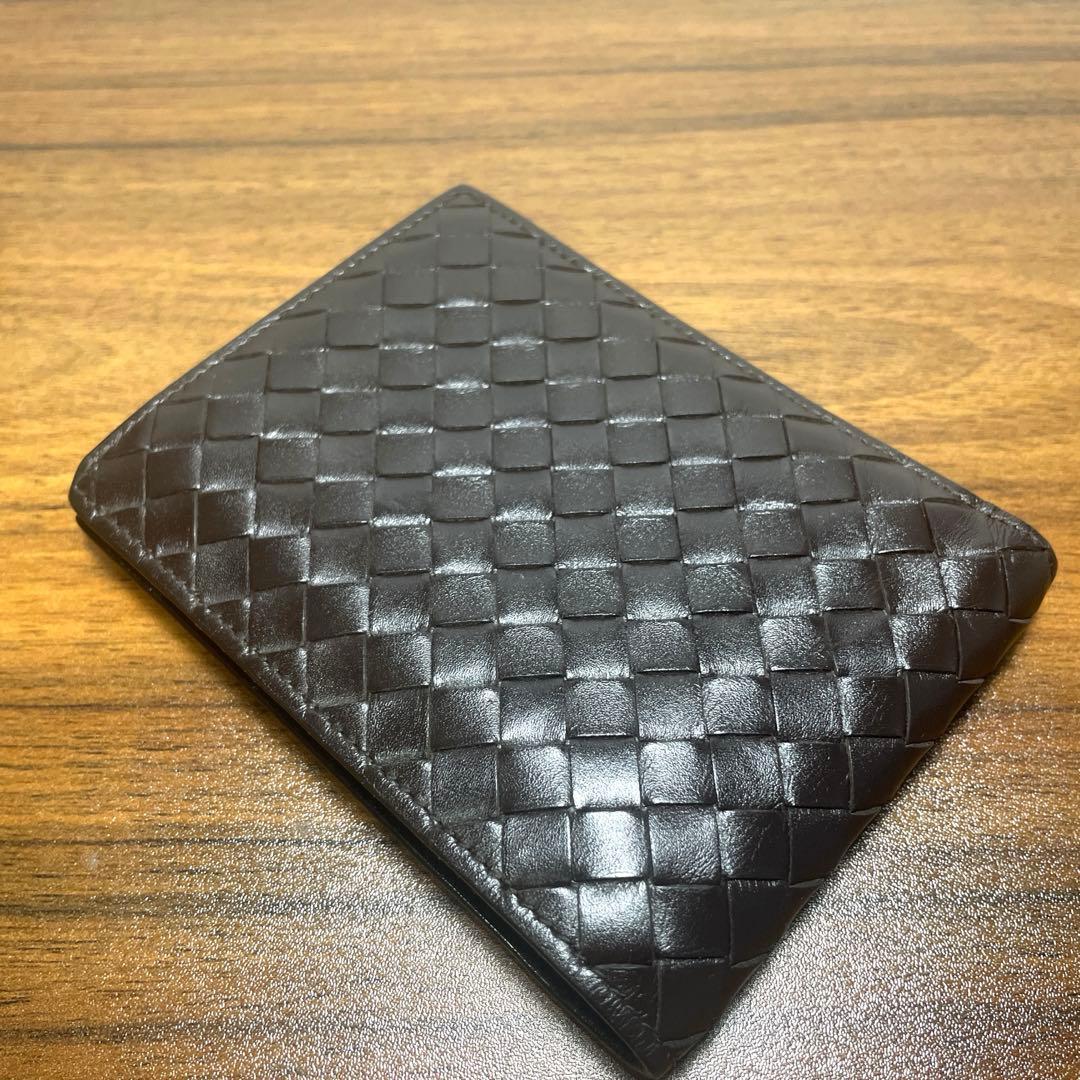 ボッテガヴェネタ　チェーンウォレット　折り財布 ダークブラウン