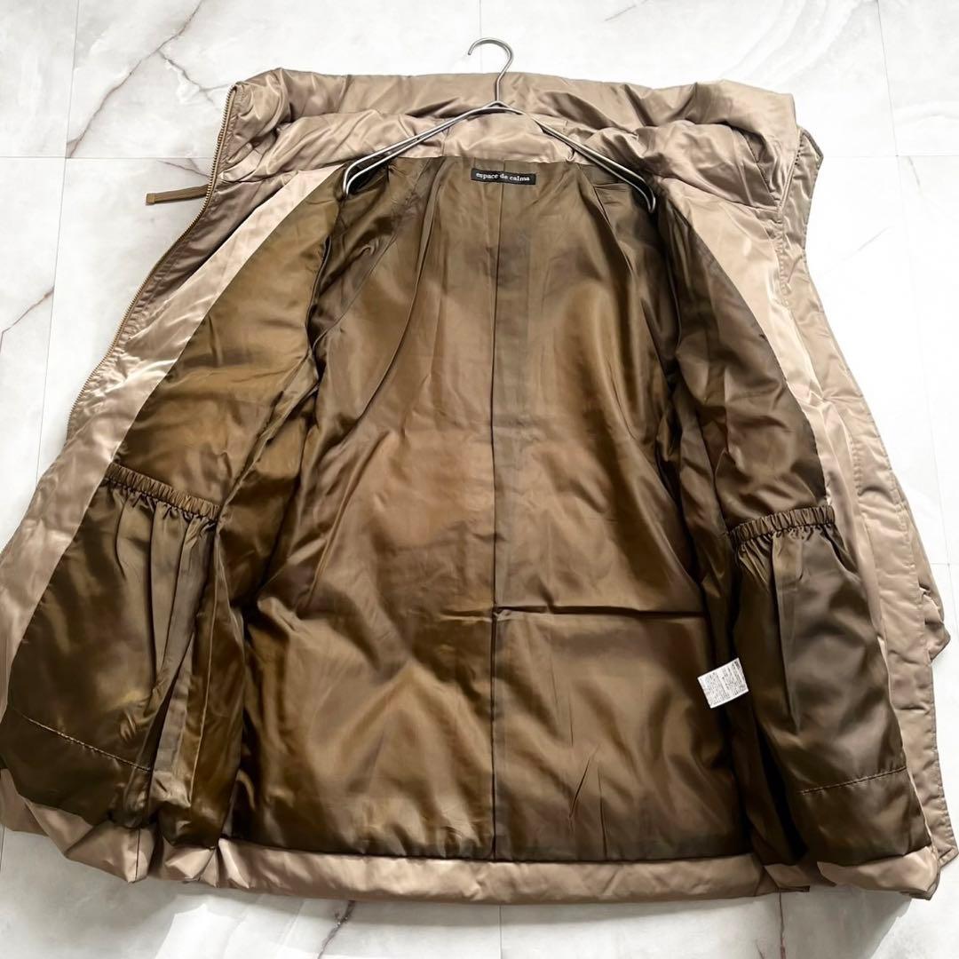 M18194 エスパスデカルマ　軽っ暖っ大活躍ホワイトダックダウンコート 11