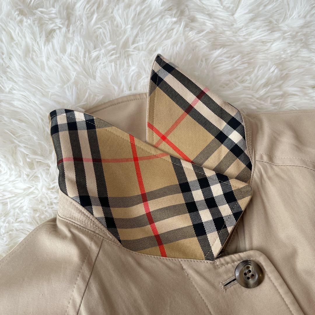 バーバリー　ステンカラーコート　ベージュ　ライナー付き　ノバチェック