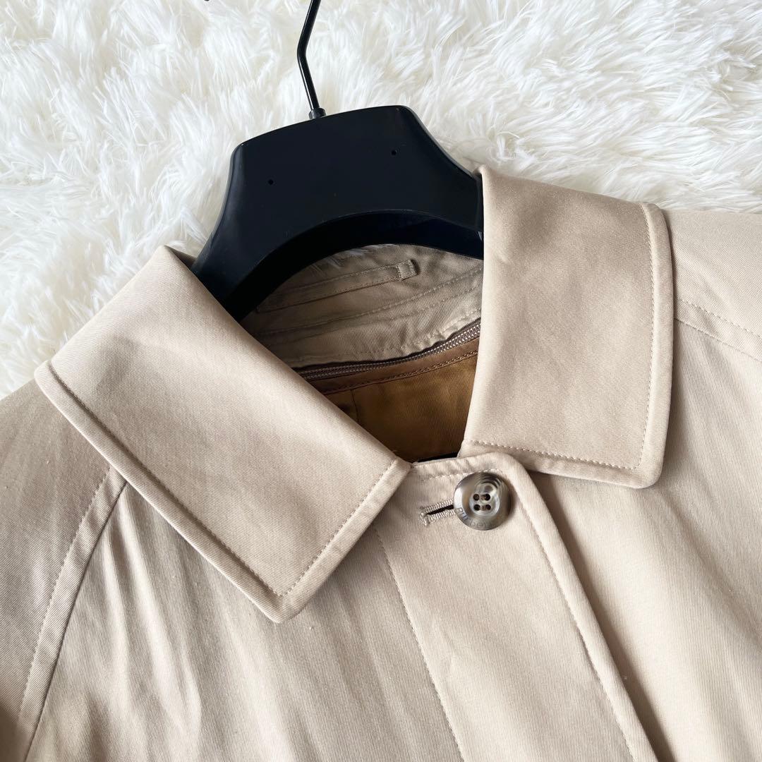 バーバリー　ステンカラーコート　ベージュ　ライナー付き　ノバチェック