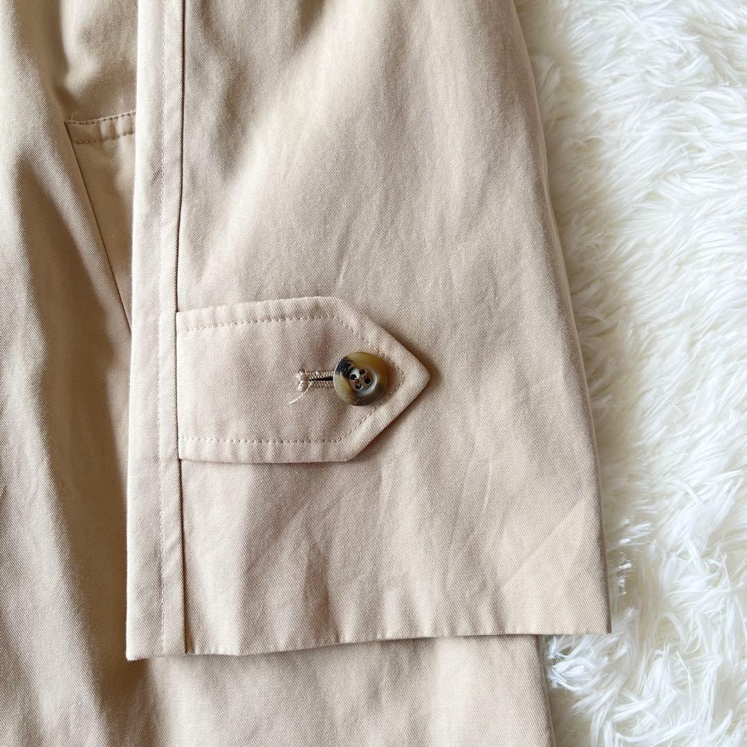 バーバリー　ステンカラーコート　ベージュ　ライナー付き　ノバチェック