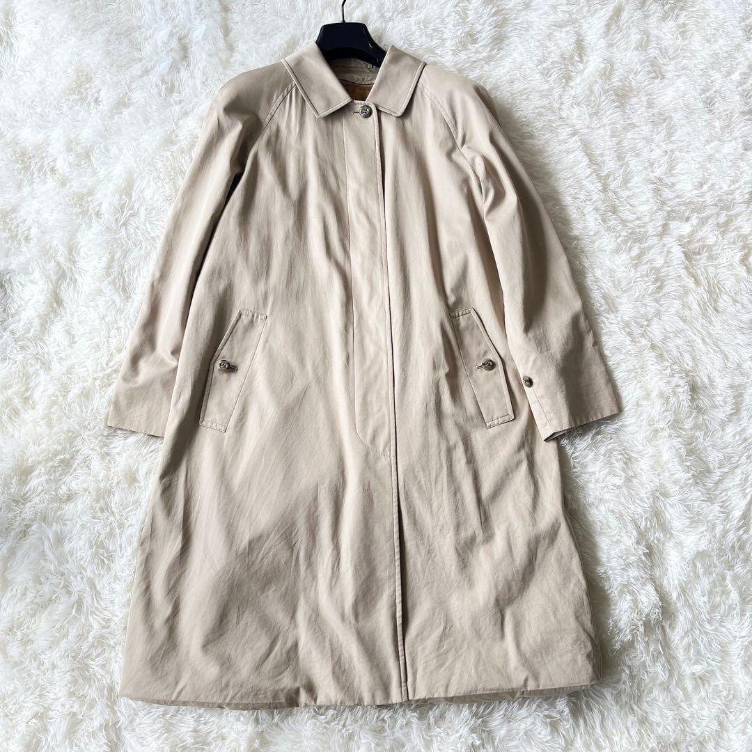 バーバリー　ステンカラーコート　ベージュ　ライナー付き　ノバチェック