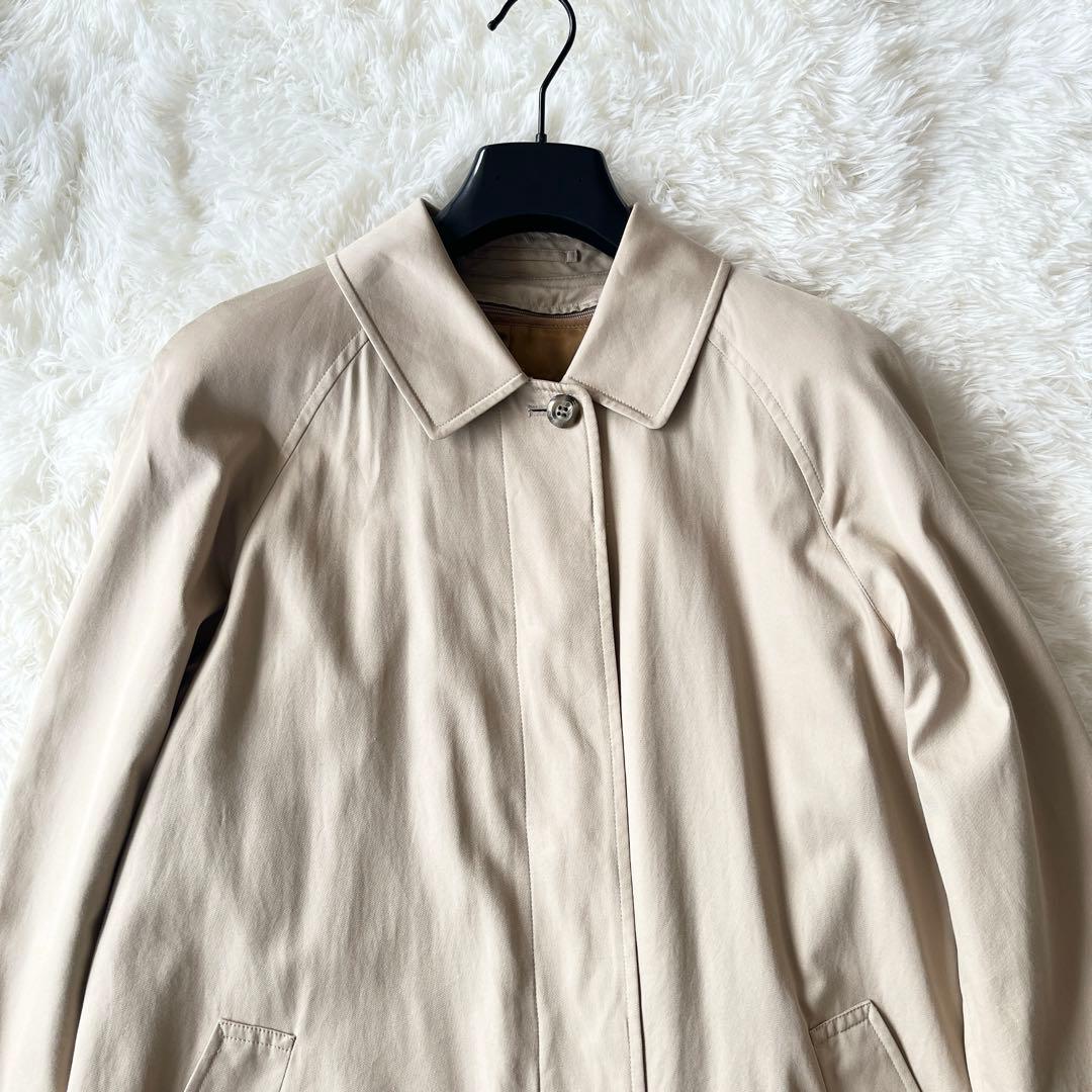 バーバリー　ステンカラーコート　ベージュ　ライナー付き　ノバチェック