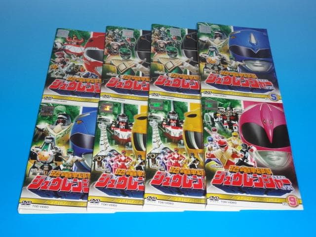 DVD 恐竜戦隊ジュウレンジャー 8巻 全巻 1、10巻欠品 レンタル