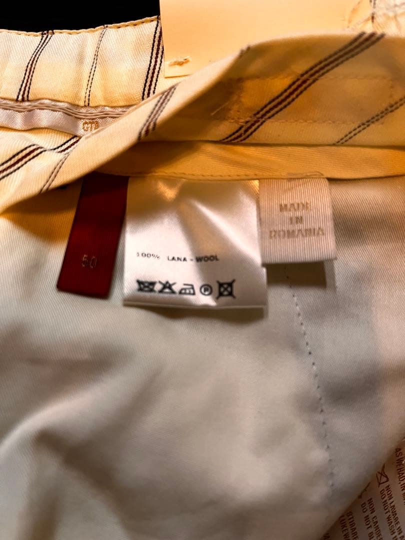 GTA ウールパンツ 新品未使用 未裾上げ ネイビー