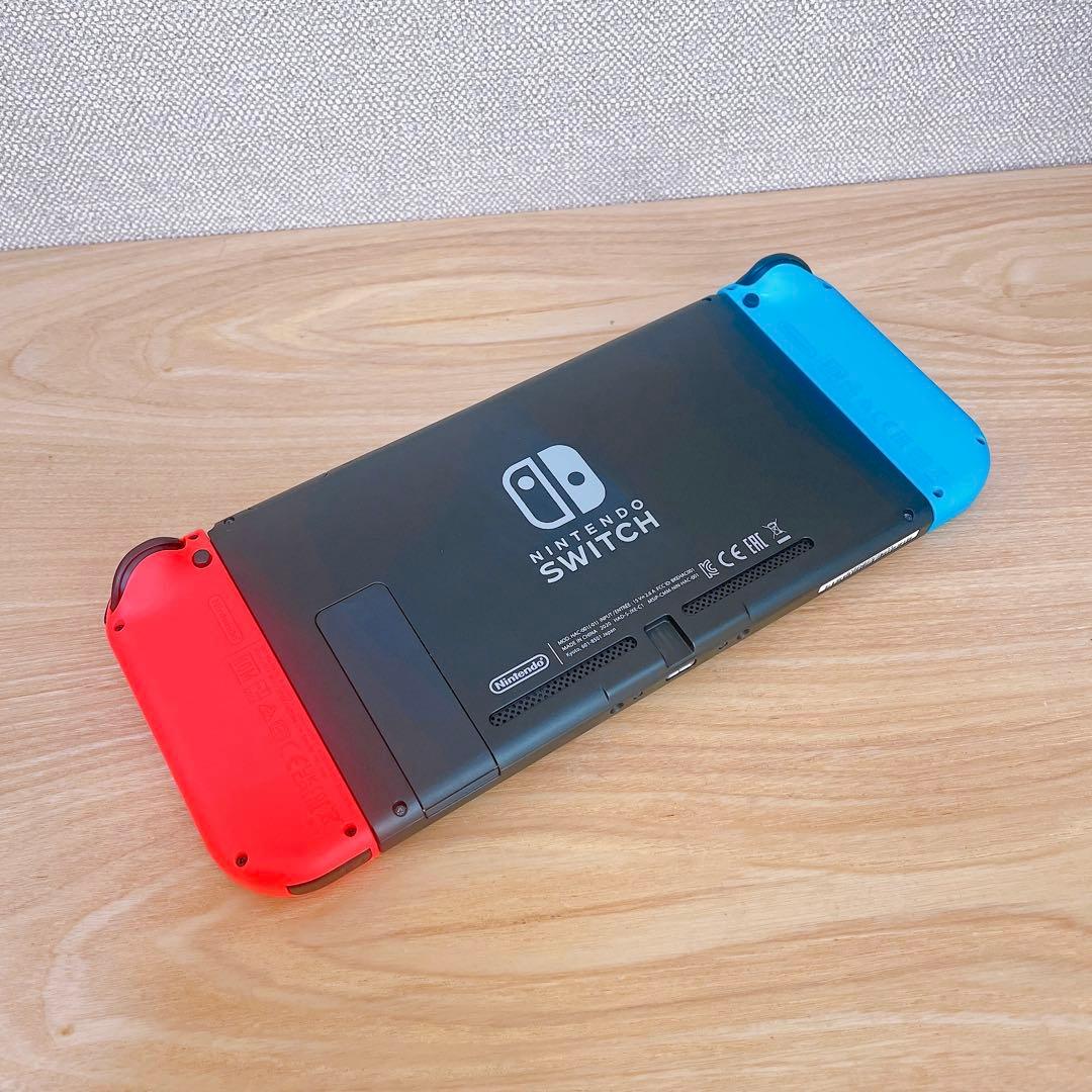 【未使用に近い】 バッテリー強化版 Switch本体 ネオンレッド ネオンブルー