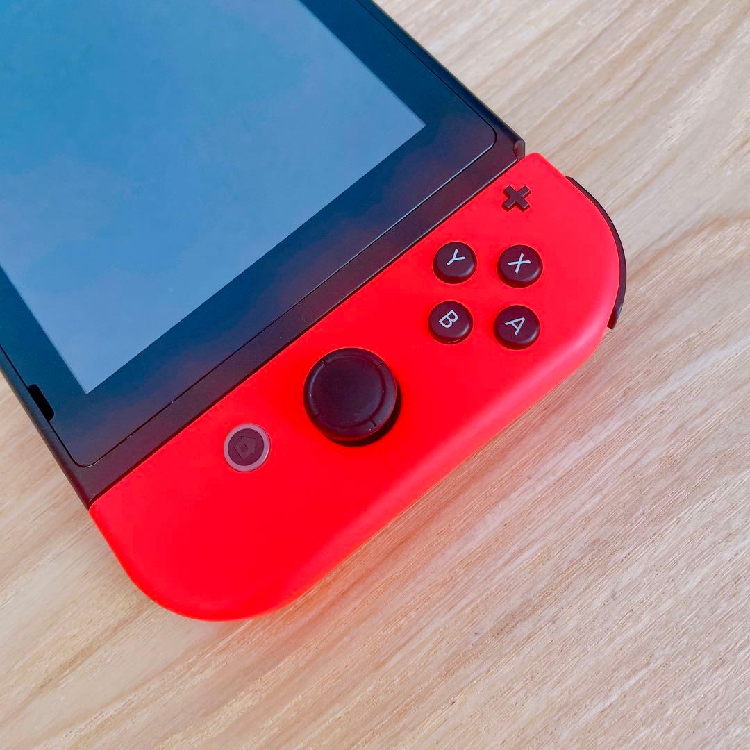 【未使用に近い】 バッテリー強化版 Switch本体 ネオンレッド ネオンブルー