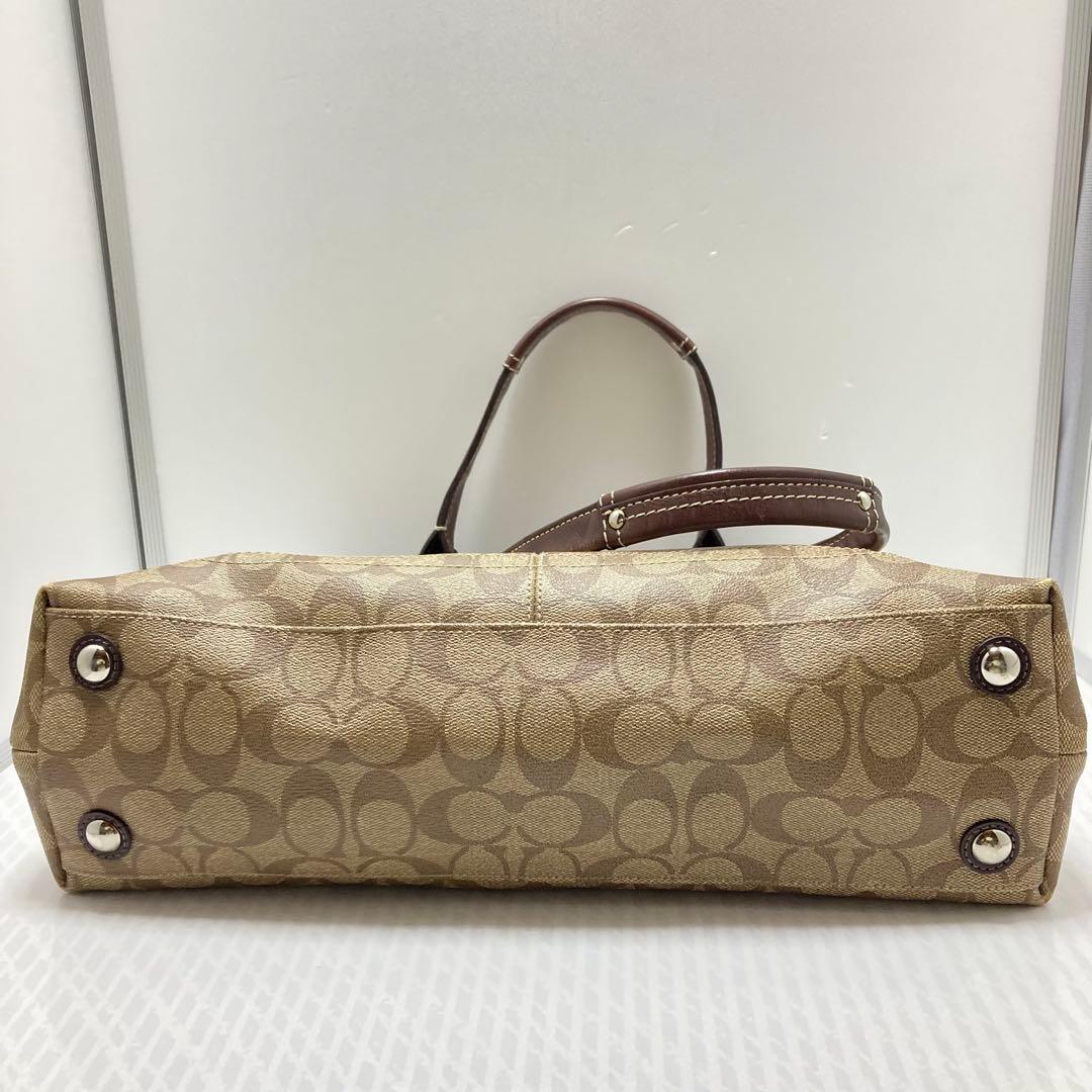 COACH　F15707　トートバッグ　PVC　シグネチャー