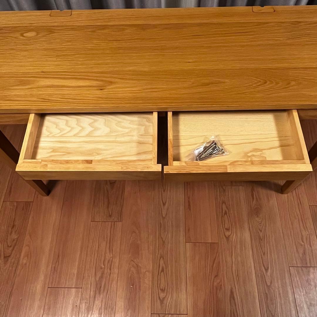 奥行が選べるパソコンデスク 「ナチュラル」Ｃ／１２０×４０ベルメゾン