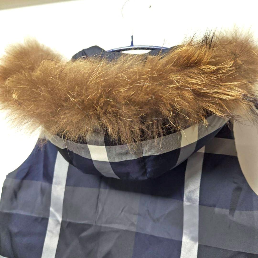 新品 ブルーレーベルクレストブリッジ リバーシブルダウンベスト 40 ネイビー