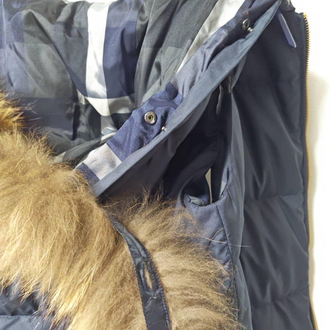 新品 ブルーレーベルクレストブリッジ リバーシブルダウンベスト 40 ネイビー