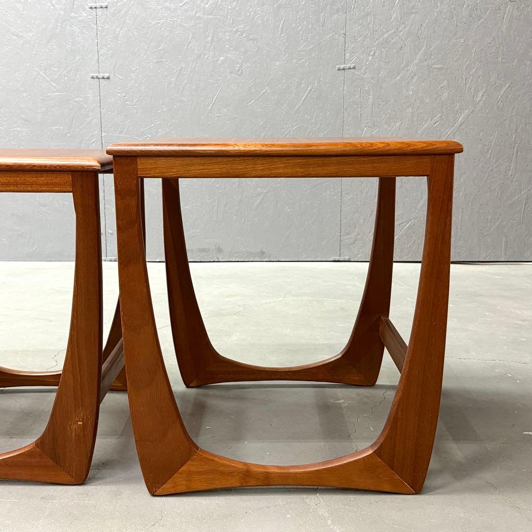 英国ヴィンテージ SUNELM Products チーク ネストテーブル