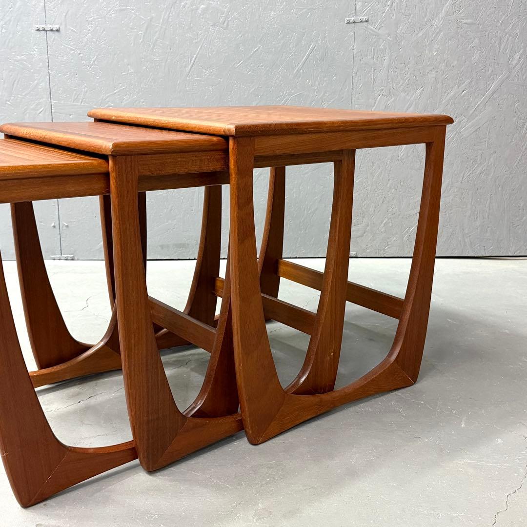 英国ヴィンテージ SUNELM Products チーク ネストテーブル