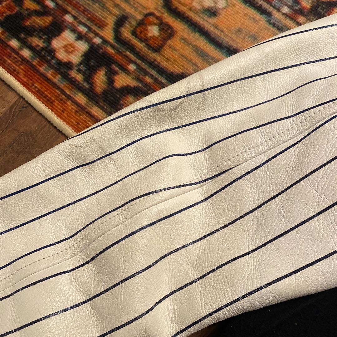 名作　MADHETIC スタジャン ネイビー/ホワイト Lサイズ