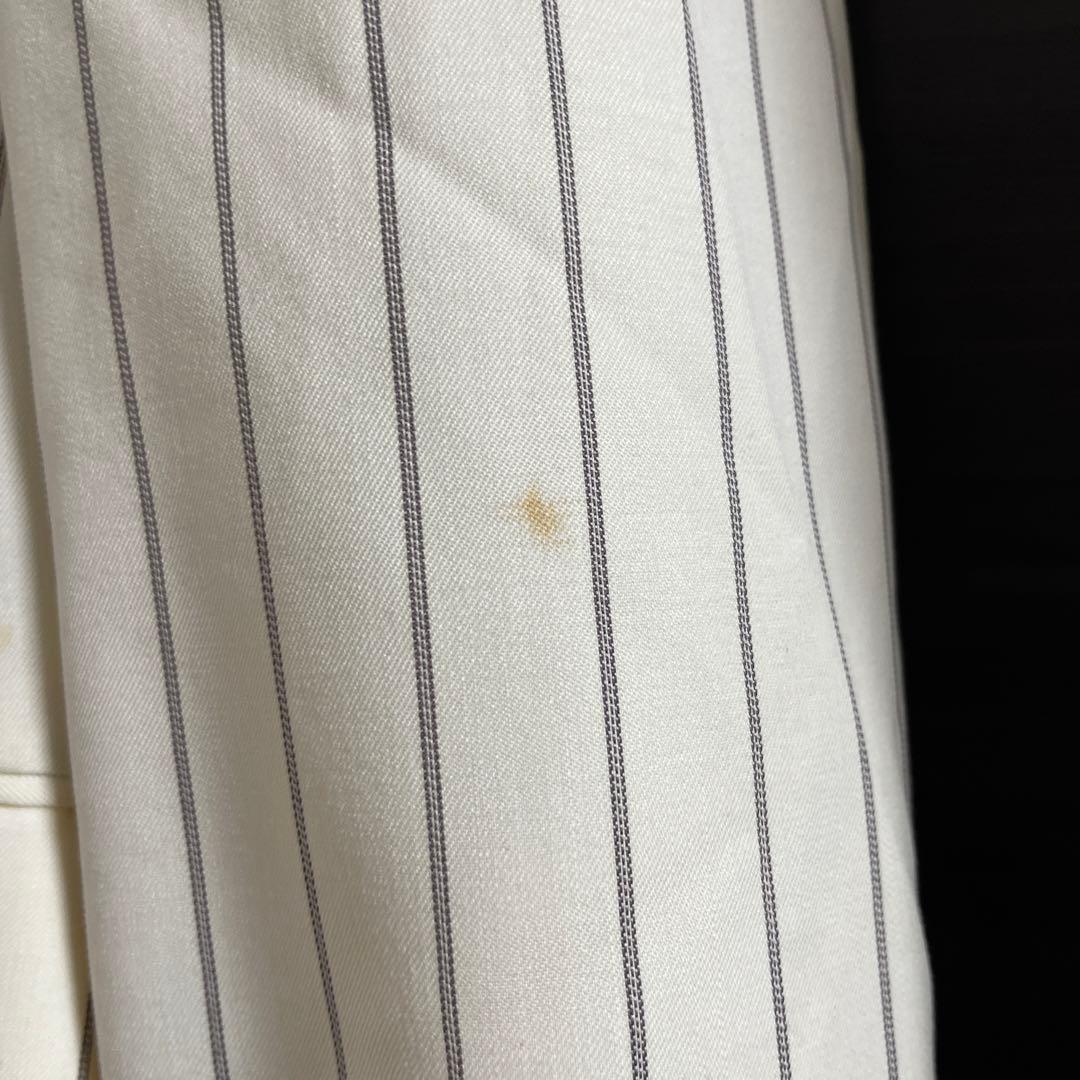 LITTLEBIG テーラードジャケット/2/ウール/ホワイト/ストライプ