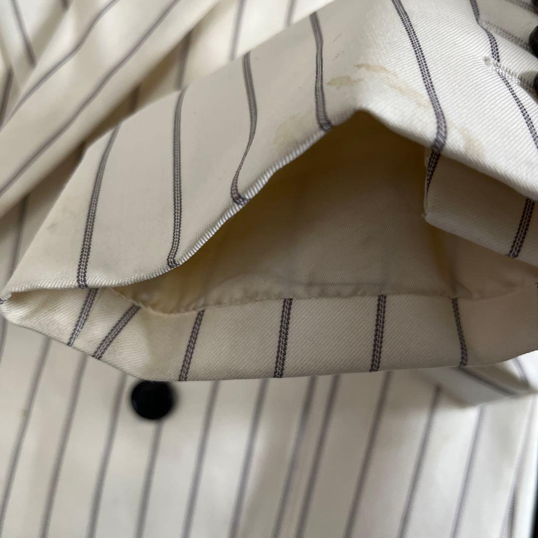 LITTLEBIG テーラードジャケット/2/ウール/ホワイト/ストライプ