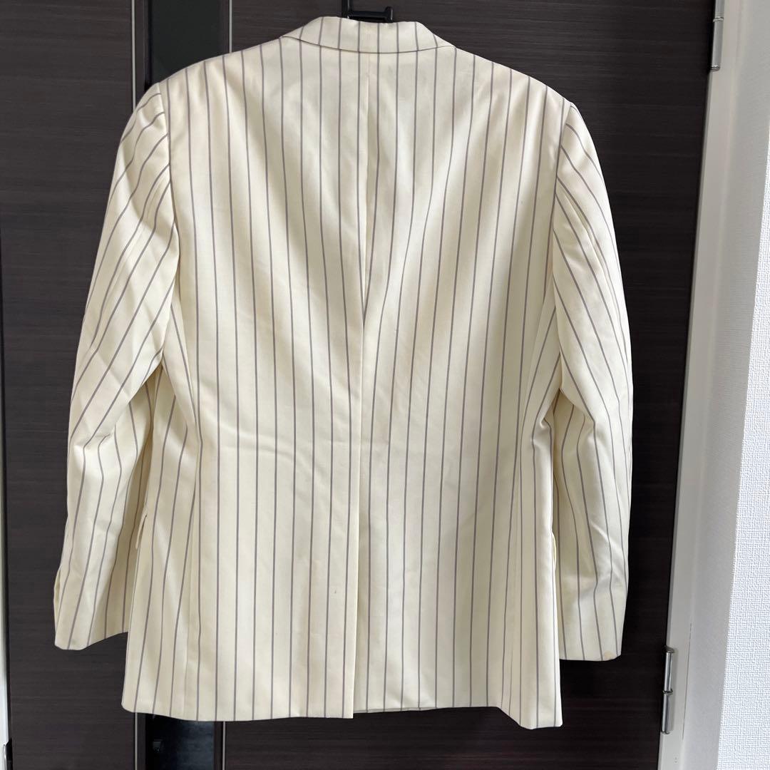 LITTLEBIG テーラードジャケット/2/ウール/ホワイト/ストライプ