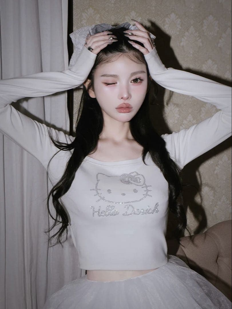 Darich Hello DarichコンパクトロングTシャツ