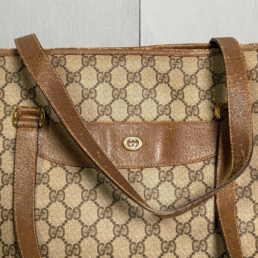 GUCCI トートバッグ　PVC 総柄　肩掛け　ワンショルダー