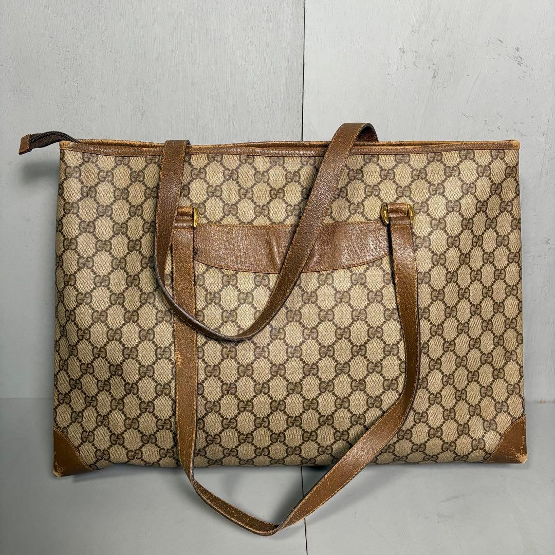 GUCCI トートバッグ　PVC 総柄　肩掛け　ワンショルダー