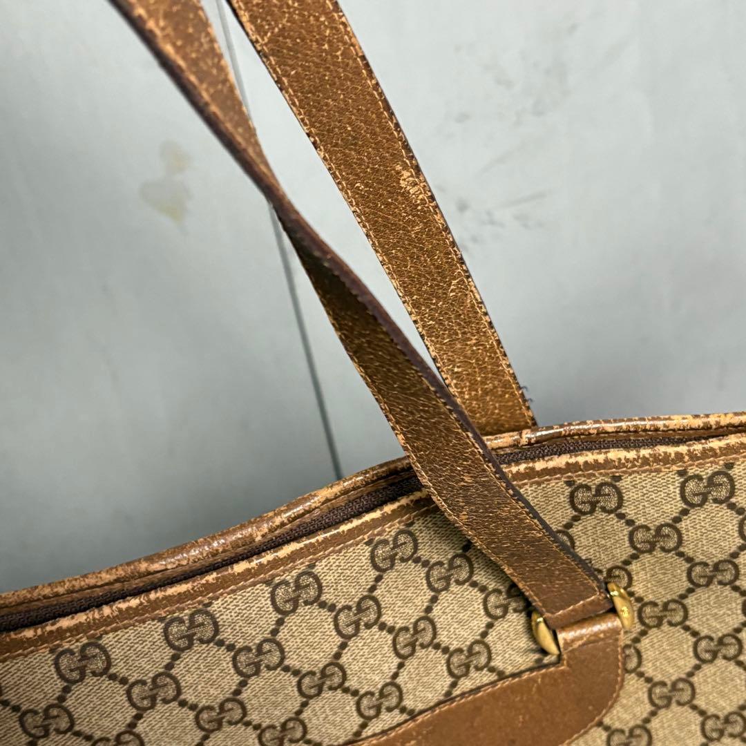 GUCCI トートバッグ　PVC 総柄　肩掛け　ワンショルダー