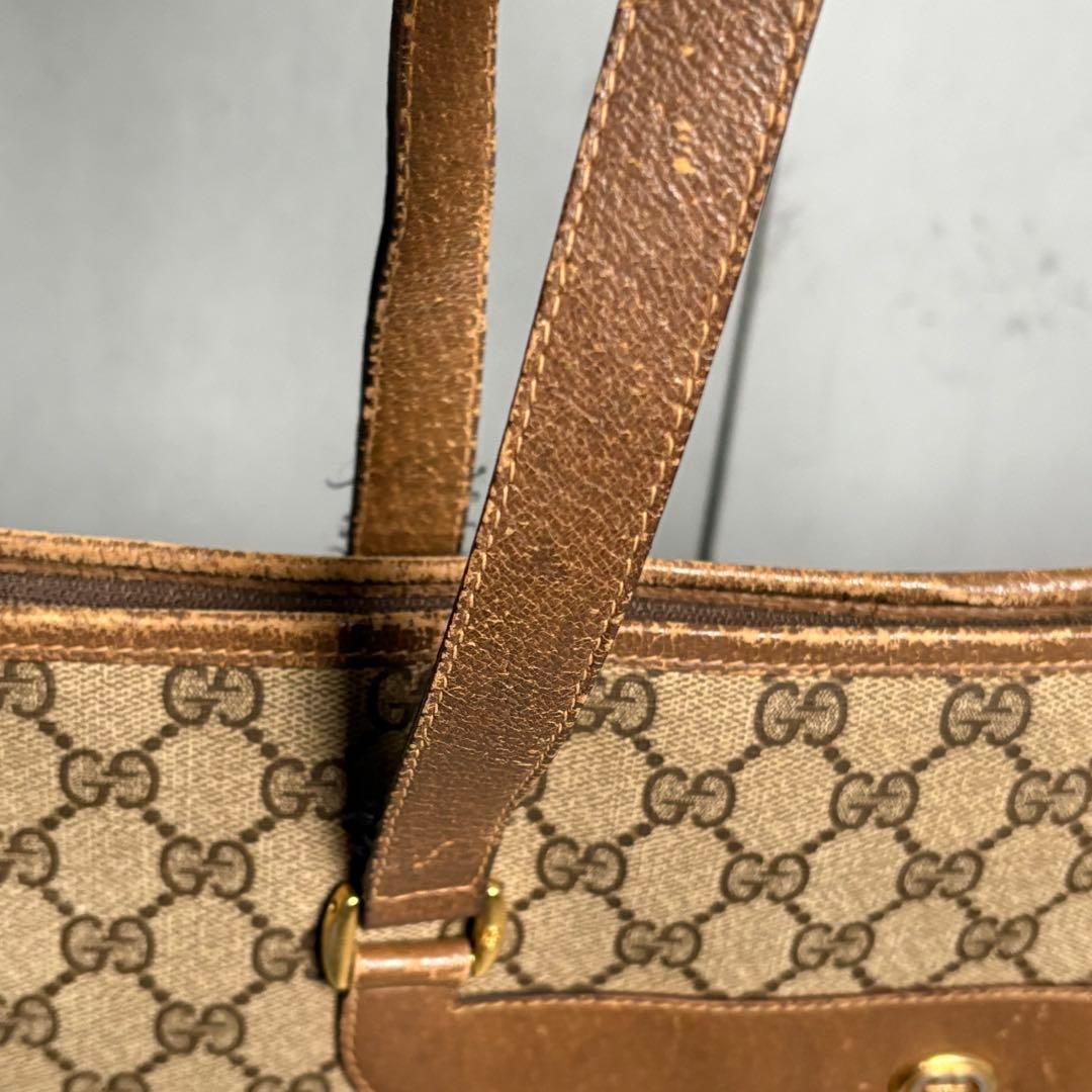 GUCCI トートバッグ　PVC 総柄　肩掛け　ワンショルダー