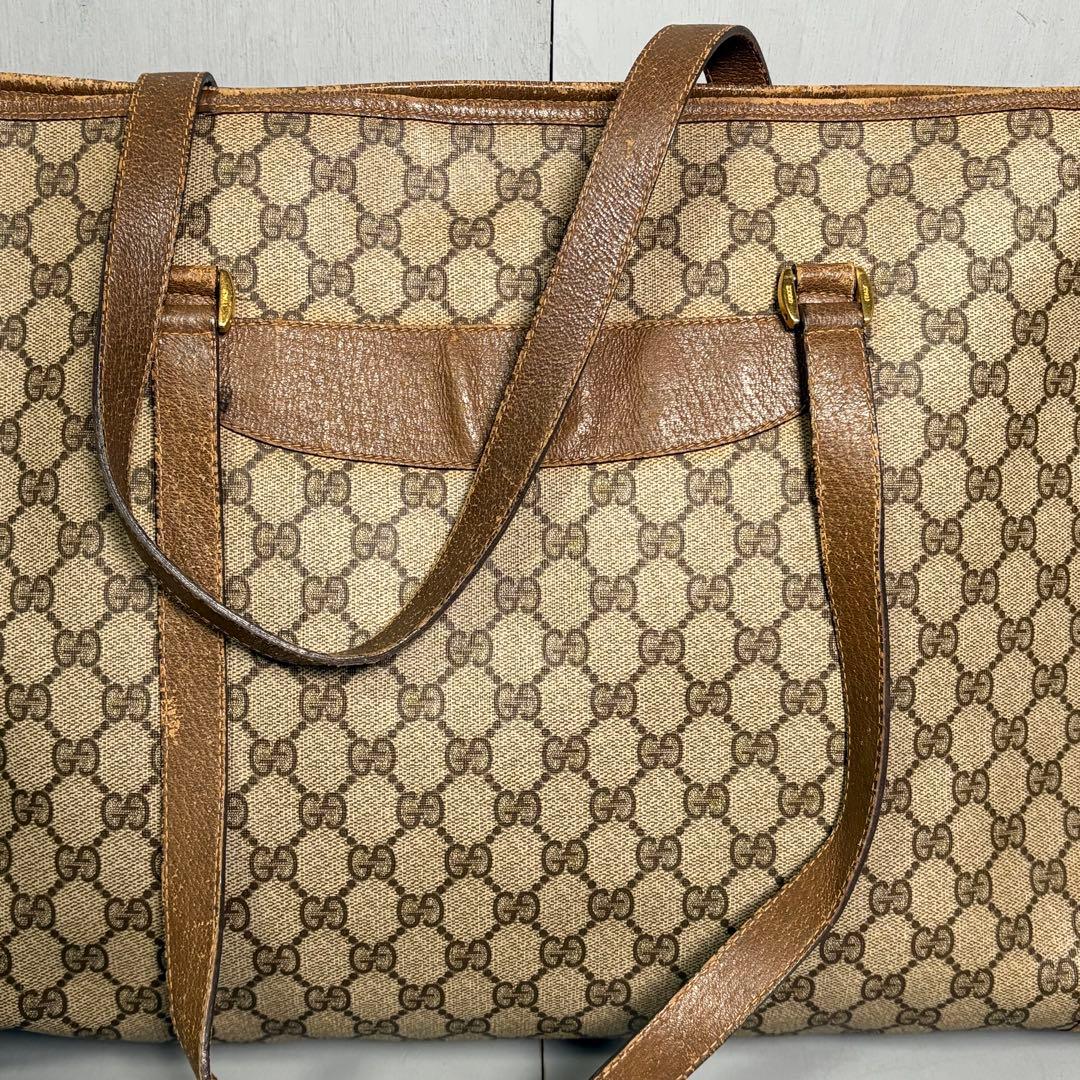 GUCCI トートバッグ　PVC 総柄　肩掛け　ワンショルダー