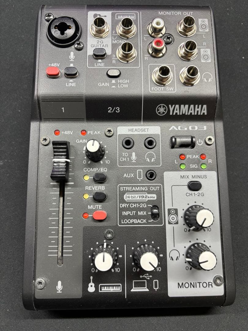 AG03MK2 オーディオインターフェース ブラック