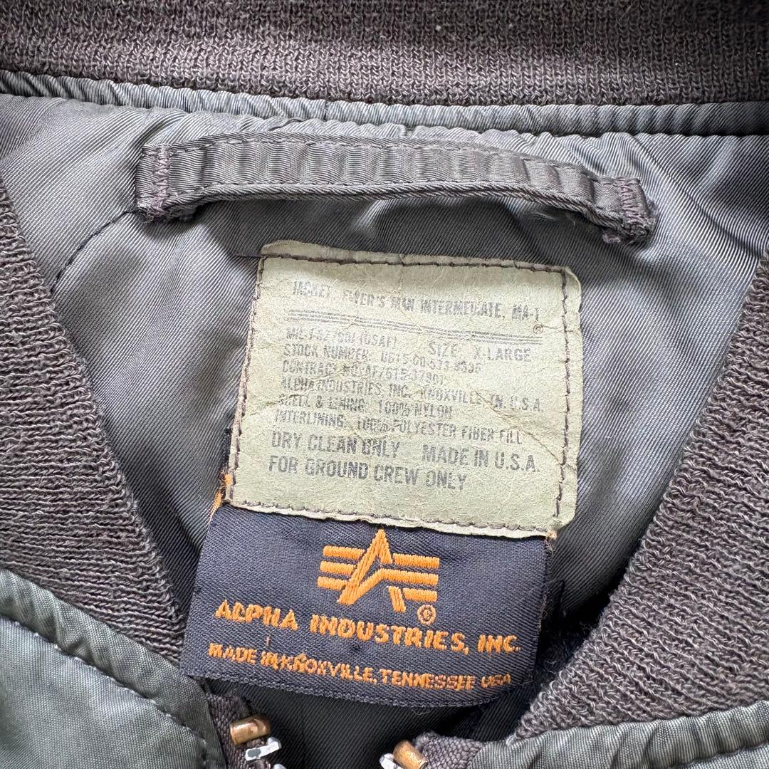 【ALPHA INDUSTRIES】90s ma-1 フライトジャケット 米国製