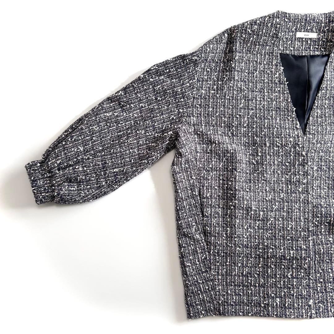 ⭐️極美品⭐️ ヨリ　yori ミックスツイードジャケット　ゆったり　オーバーサイズ