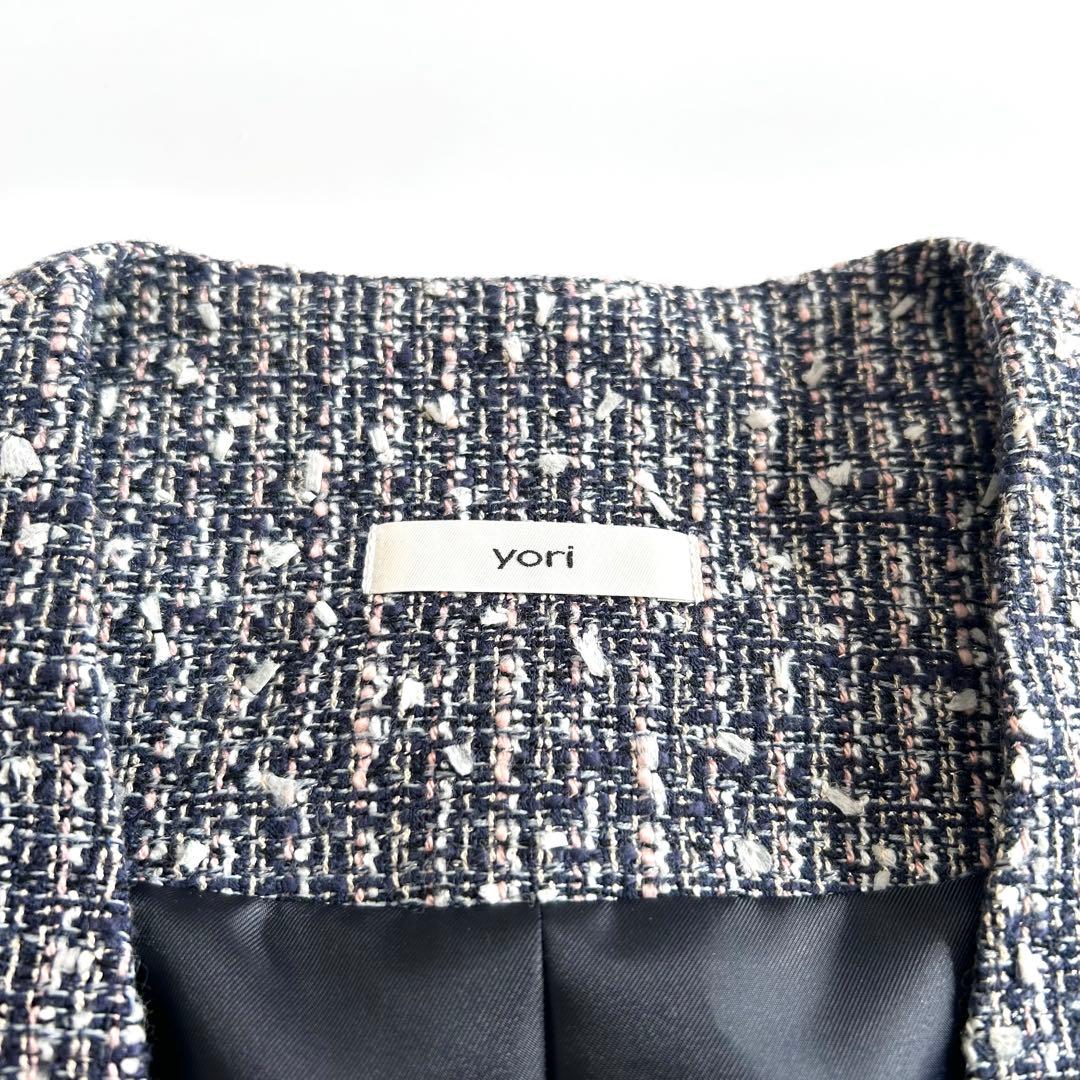 ⭐️極美品⭐️ ヨリ　yori ミックスツイードジャケット　ゆったり　オーバーサイズ