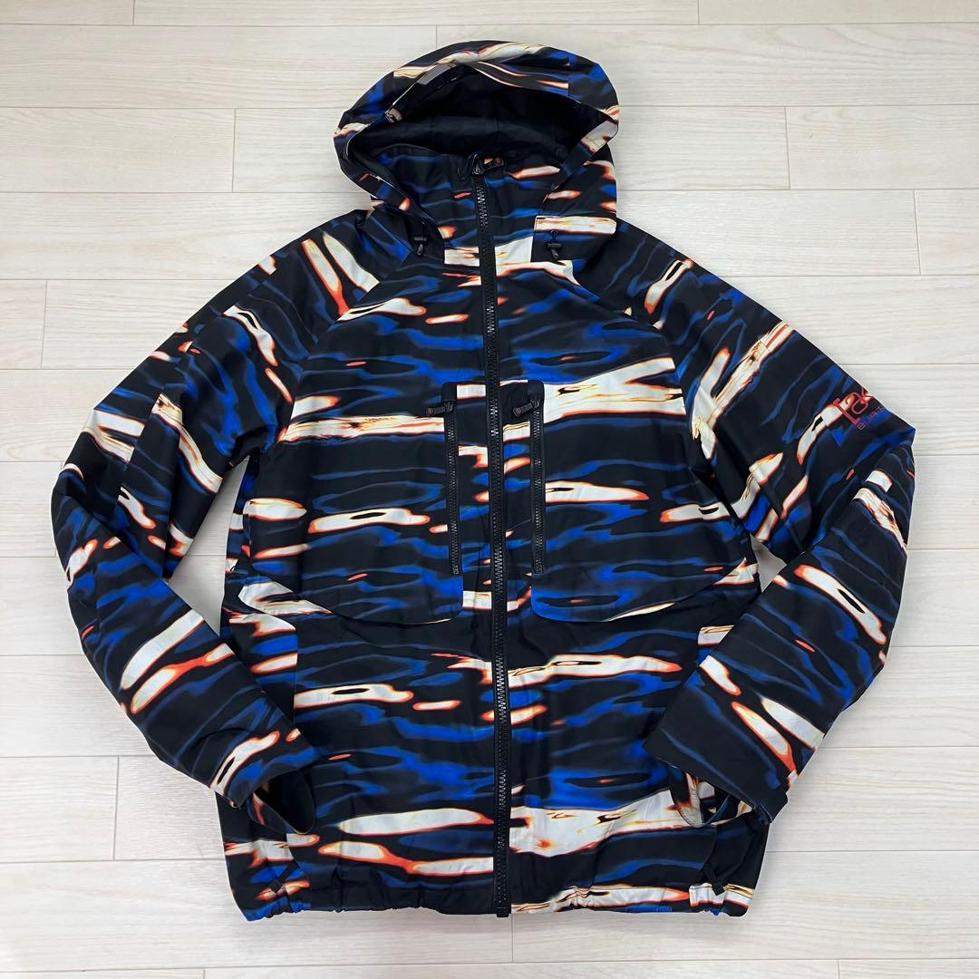 BURTON 総柄 スキーウェア ボードウェア AK GOR-TEX 青系 S