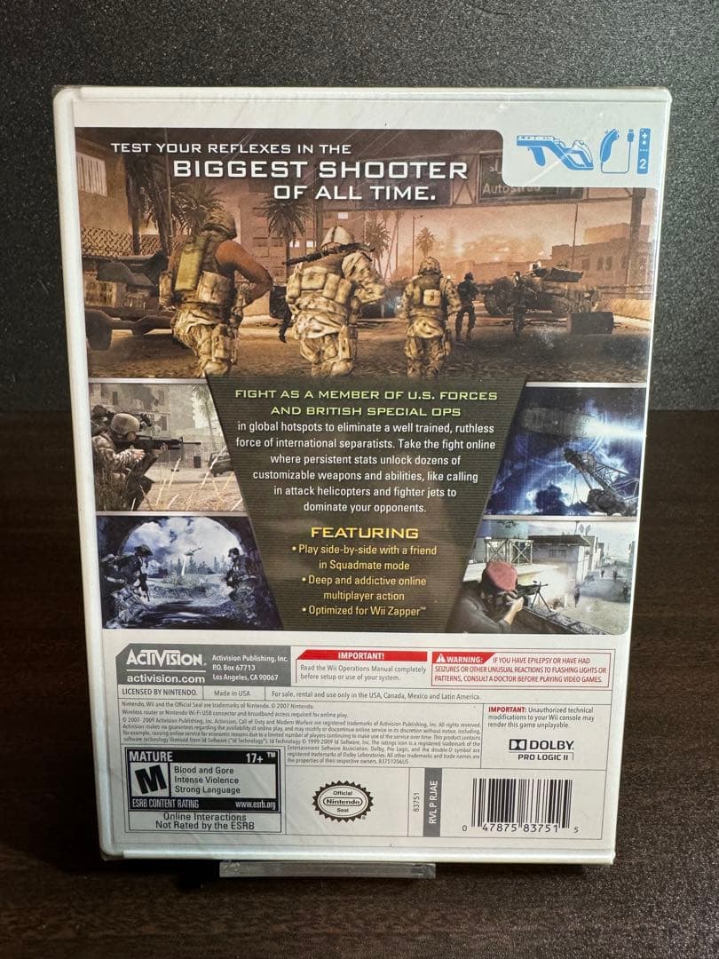 【Ｗii北米版】Call of Duty: Modern Warfare未開封品