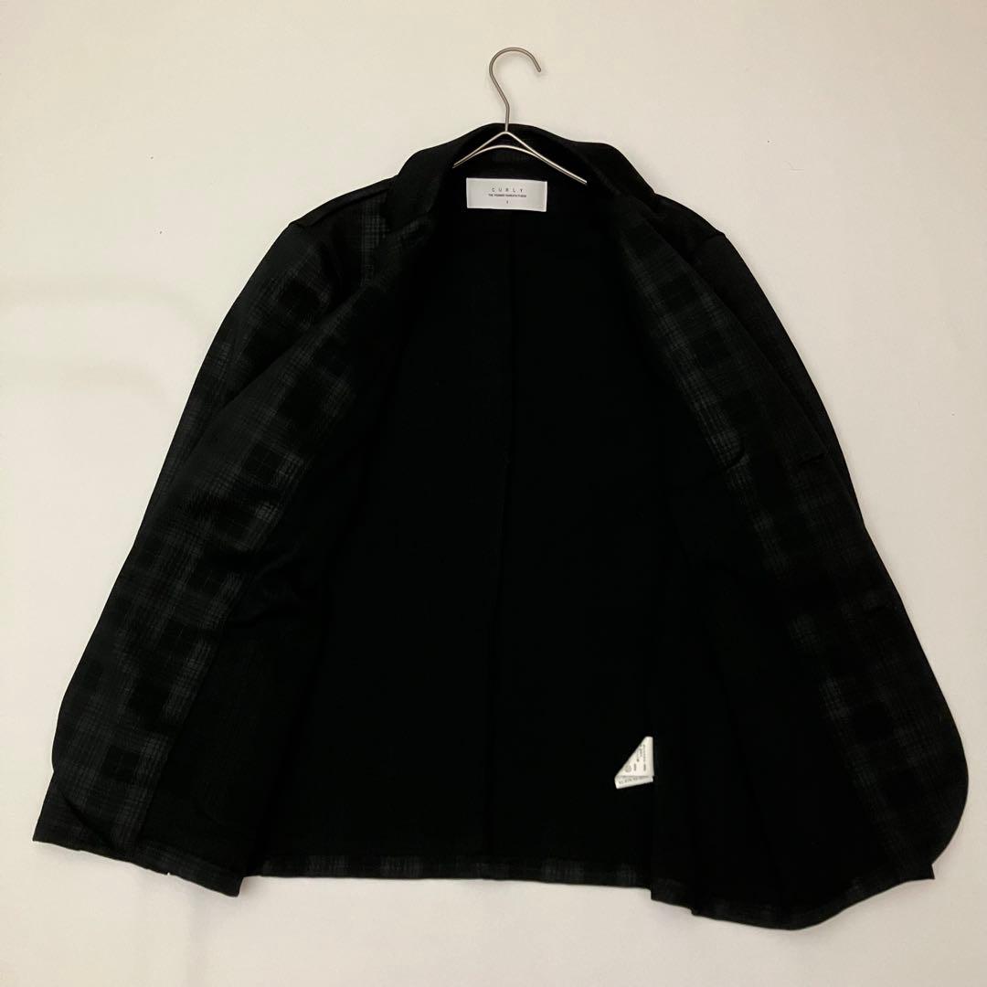 ✨美品　洗える　L✨CURLY セットアップ　ジャージ　チェック柄　ストレッチ